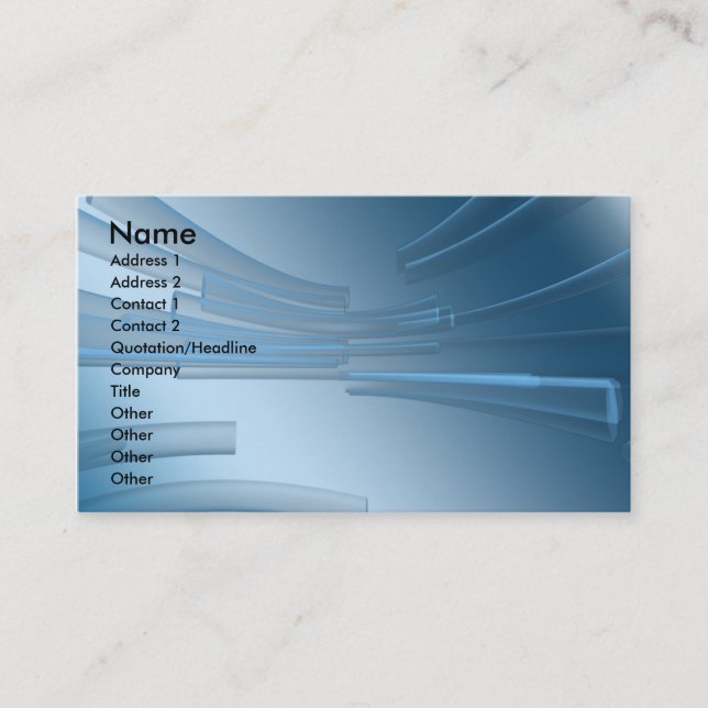 business_blue visitkort (Framsida)
