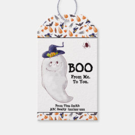 Business Boo från mig till Halloween Presentetikett