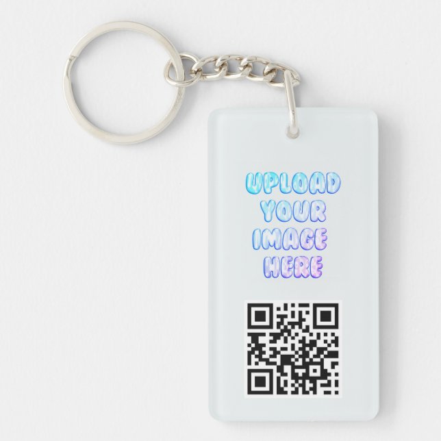 Business Brand and QR Code Logo Keychain (Framsidan)