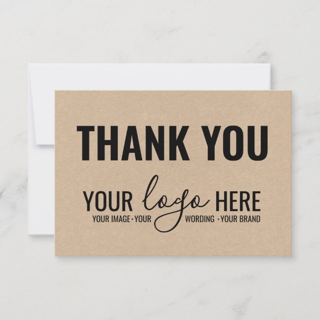 Business Brand Company Logotyp Black Kraft Tack (Framsida)