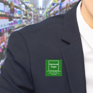 Business Brand Grönt Square Namn bricka Namnbricka