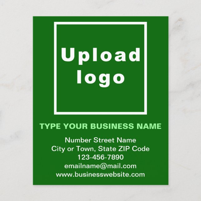 Business Brand Namn på Grönt Flyer (Framsidan)