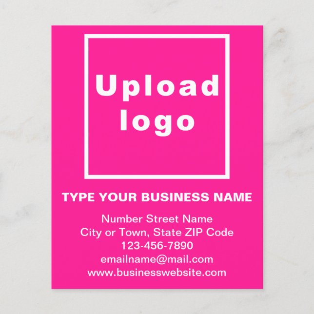 Business Brand Namn på Rosa Flyer (Framsidan)