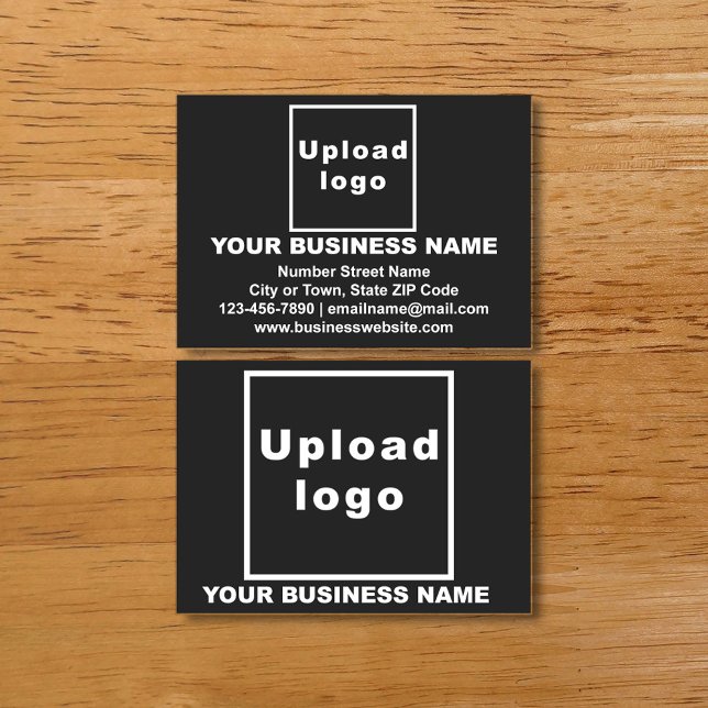 Business Brand on Black-Telefonkortet (Skapare uppladdad)