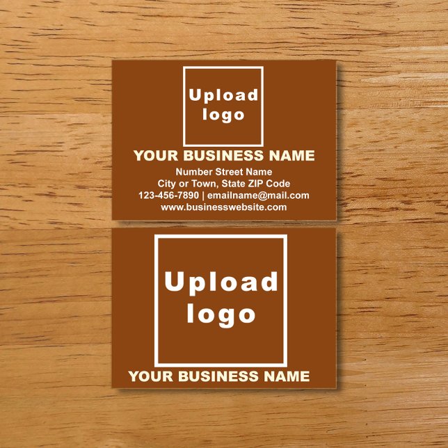 Business Brand on Brown-Telefonkortet (Skapare uppladdad)