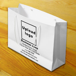 Business Brand on White Large Storlek Gift Bag