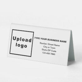 Business Brand on White Small Bord-tecken