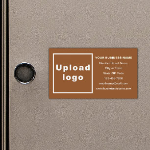 Business Brand på Brown Magnetic Card