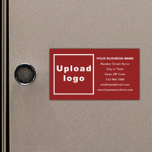 Business Brand på Red Magnetic Card