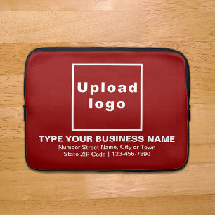 Business Brand Red Laptop sleeve