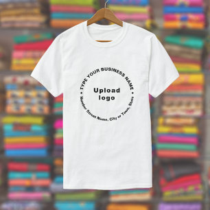 Business Brand Round Mönster Texter om vitboken T Shirt