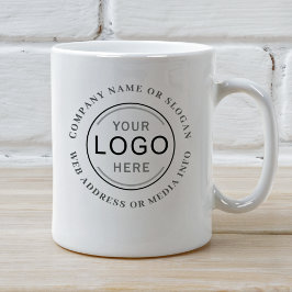 Business Cafe Logotyp eller Brand Modern minimalis Kaffemugg
