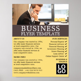 Business Call, Business & Finance Adversing Poster