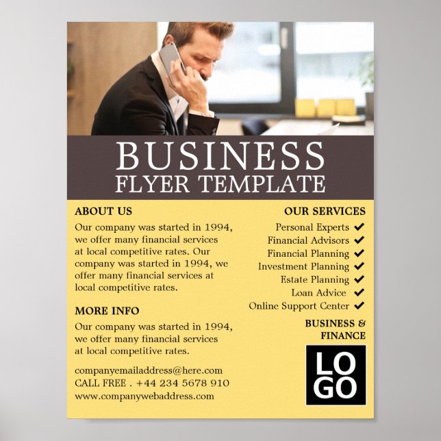 Business Call, Business & Finance Adversing Poster (Framsidan)