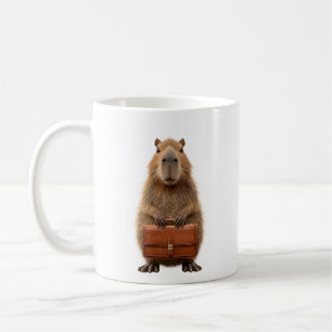Business Capybara med portföljen Briefcase Kaffemugg