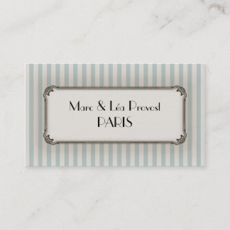 Business card - Carte de visite Old Paris Visitkort