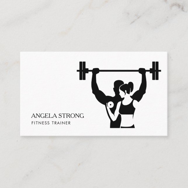 Business card for a fitness trainer or nutritionis visitkort (Framsida)