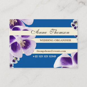Business Card för Professionell av elegant Blommig Visitkort