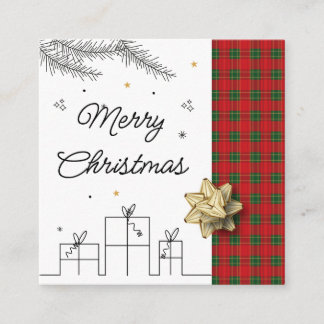 Business Card Fyrkantigt Visitkort