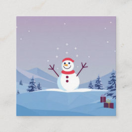 Business Card Fyrkantigt Visitkort