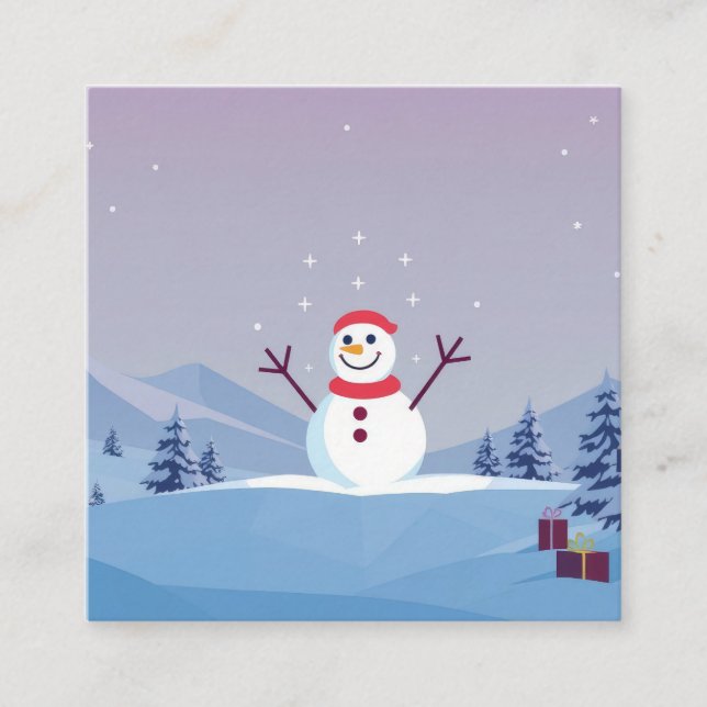 Business Card Fyrkantigt Visitkort (Framsida)