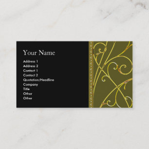 business_card_gold_floral visitkort