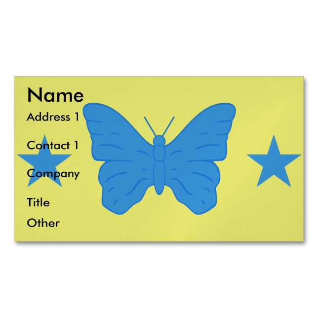 Business Card Magnet with Flag of Bady Bassit (Framsida)