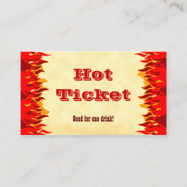 Business Card-mall för Biljett Red Flames för Even