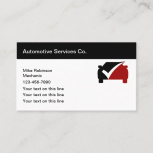 Business Card-mall för Classy Automotive Services Visitkort