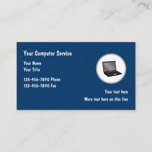 Business Card-mall för datortekniktema Visitkort