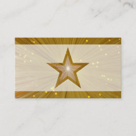 Business Card-mall för Guld Star blek Visitkort