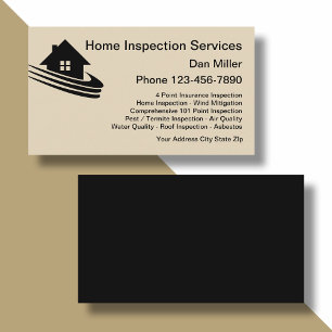 Business Card-mall för Home Inspection Services Visitkort