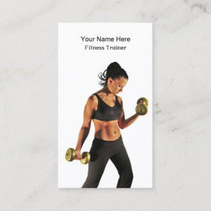 Business Card-mall för Personal Fitness Trainer Visitkort
