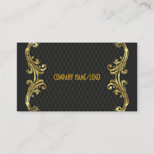 Business Card-mall för svarta och Guld-servrar Visitkort