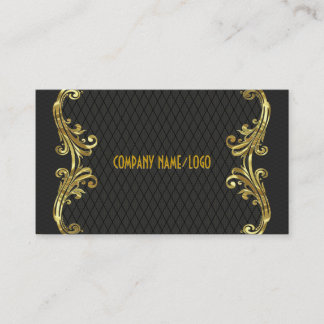 Business Card-mall för svarta och Guld-servrar Visitkort