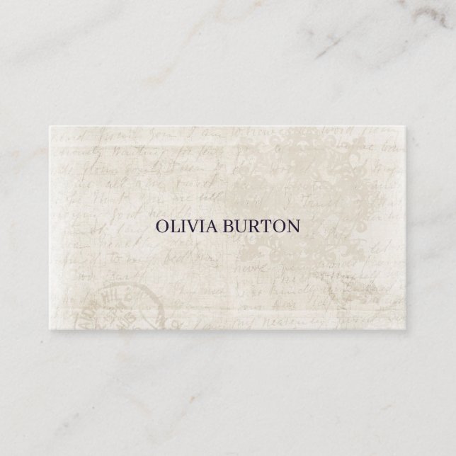 Business card simple style texture background visitkort (Framsida)