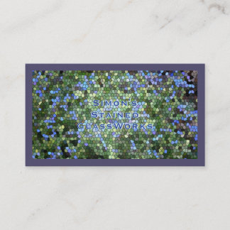 Business Card, "Stained Glass" Visitkort