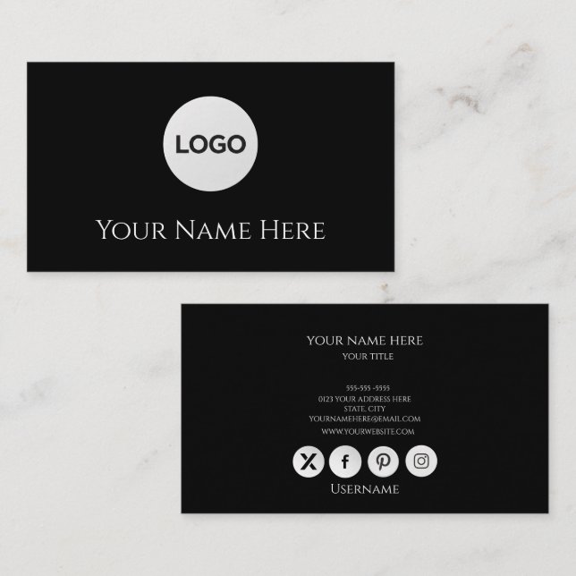 Business Card Visitkort (Fram/baksida)