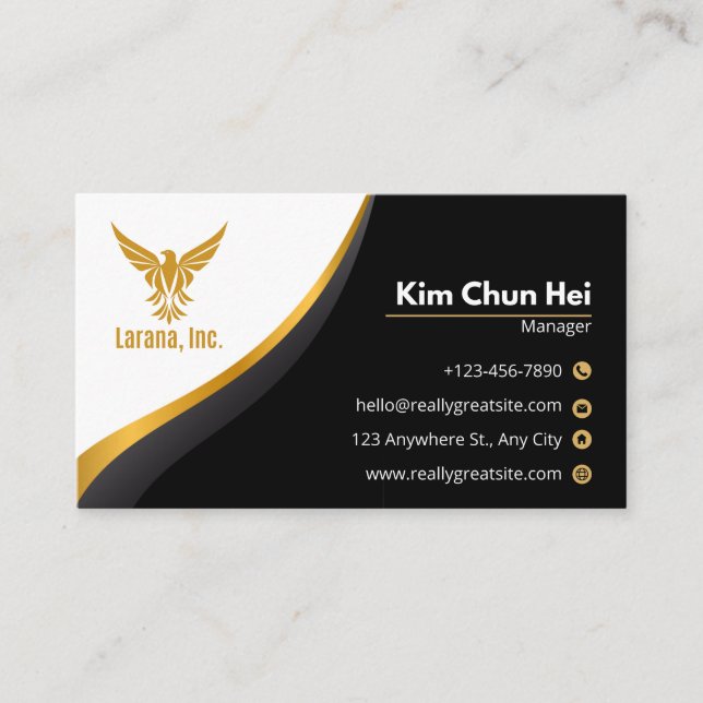 business card visitkort (Framsida)