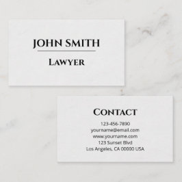 Business card visitkort