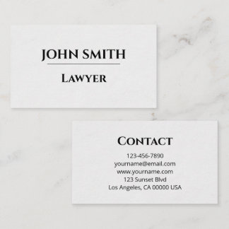 Business card visitkort