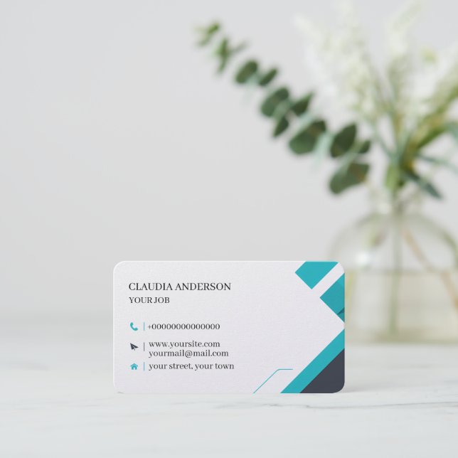 business card   visitkort (Stående Fram)