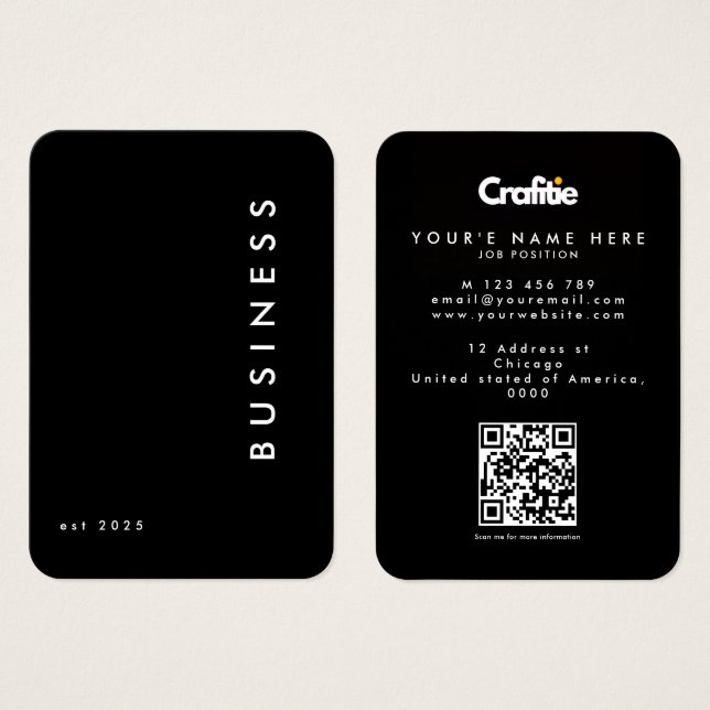 Business card visitkort (Framsida & baksida)