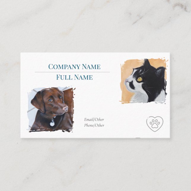 Business Card with appointment  Visitkort (Framsida)