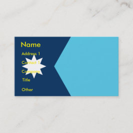Business Card with Flag of Minnesota Visitkort