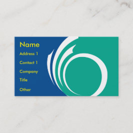 Business Card with Flag of Ottawa, Canada Visitkort