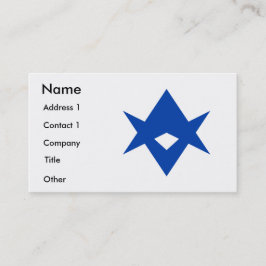 Business Card with Flag of Toyota City, Japan Visitkort
