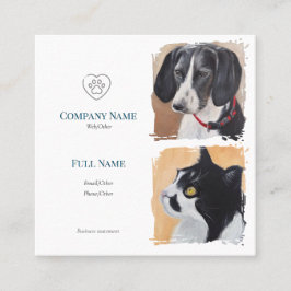 Business Card with painting of pets