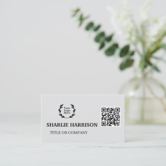 Business Card with QR Code Visitkort