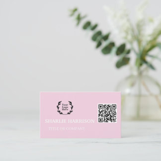 Business Card with QR Code Visitkort